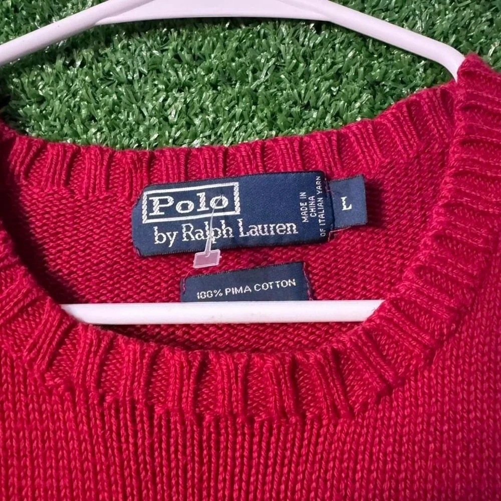 Classy Red‎ Polo Ralph Lauren Crewneck Knit Sweater